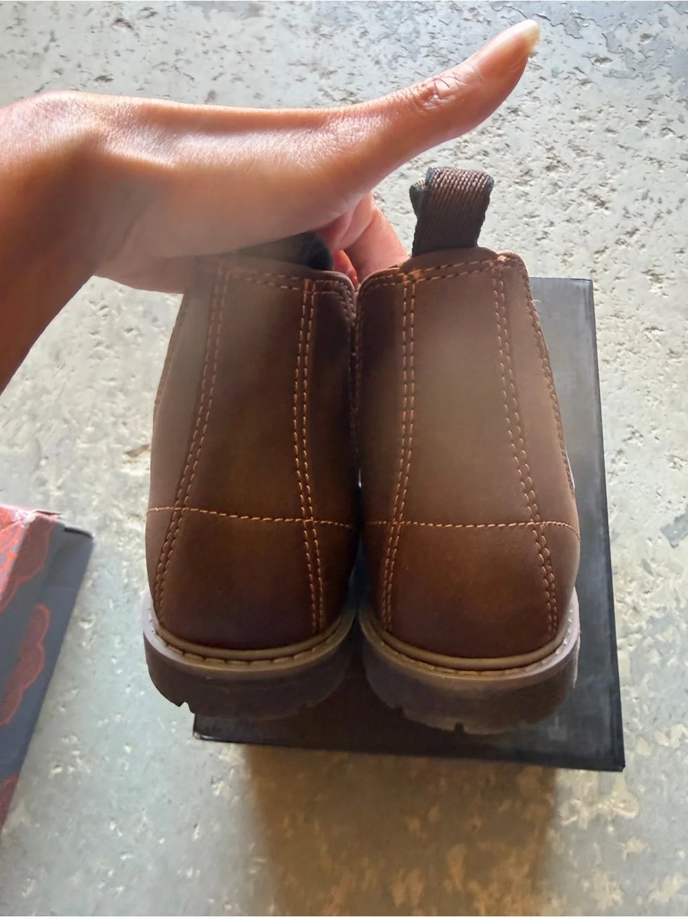 “New” INC RIVER Brown Boots size3